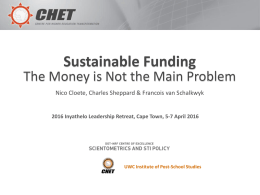 Sustainable Funding