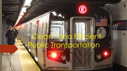 Clean* and Efficient Public Transportation