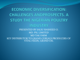 ECONOMIC DIVERSIFICATION: CHALLENGES ANDPROSPECTS