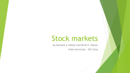 Stock markets - The History of Money and Financial Markets