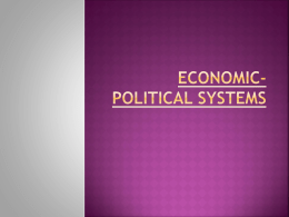Economic-Political Systems