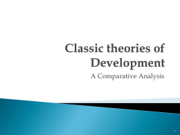 Classic Theories of Economic Development: Four