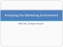 Analyzing the Marketing Environment Part 2x