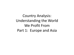 Country data presentation part 1