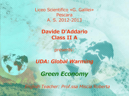 Green Economy - "G. Galilei" – Pescara