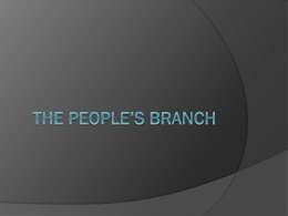 the People`s Branch