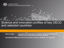 Science and innovation indicators
