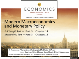 Modern Macroeconomics and Monetary Policy (15th ed.)