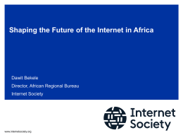 Internet Society Presentation Template