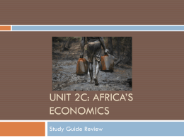 Economic Systems of Nigeria and South Africa