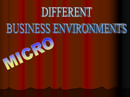 Business Environments 1