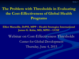 Slide 1 - Global Health Sciences