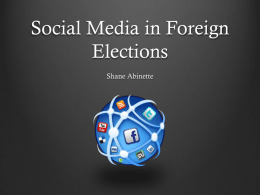 Social Media in Foreign Elections