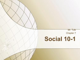 Social 10-1 - SharpSchool