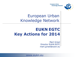 Pilot project European Urban Knowledge Network