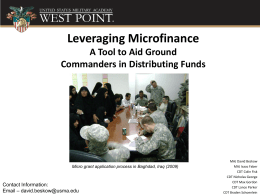 Microfinance Presentation