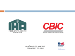 Brazil, Brazilian Chamber of the Construction Industry (CBIC)