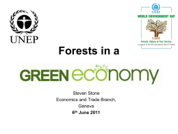 Steven Stone Presentation (UNEP/ETB)