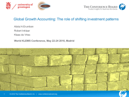 Global Growth Accounting: The Role of Shifting Investment Patterns
