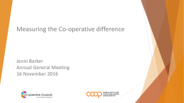 Measuring Co-op difference - Co-operative Councils Innovation