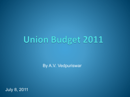 Union Budget 2011