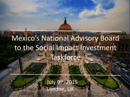 Mexico National Advisory Board SIIT by Rodrigo Villar (Power Point