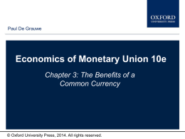 Economics of Monetary Union 10e