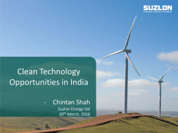 Clean Technology Opportunities in India