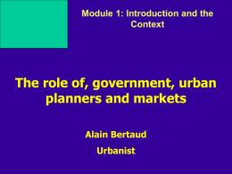 Urban planning 1