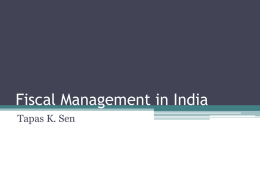 Fiscal Management in India
