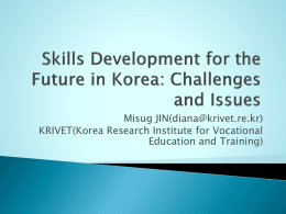 Skills Development for New Growth Engine and Green Growth in