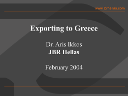Exporting to Greece