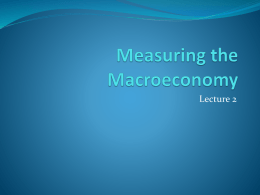 Measuring the macroeconomy