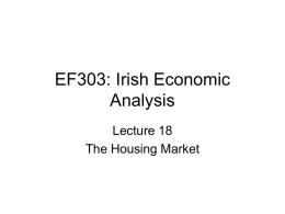 EF303: Irish Economic Analysis