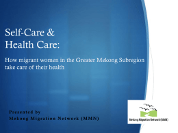 Migrant women Self-Care