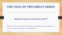 The Tale of Two Great Crises - Large-Scale Crises