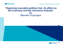 Political Risk Insurance Presentation