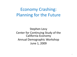 The Future of the California Economy