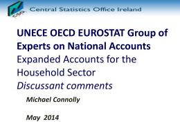 UNECE OECD EUROSTAT Group of Experts on National Accounts