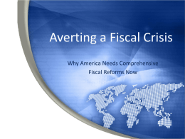Averting a Fiscal Crisis PowerPoint