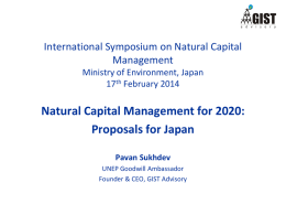 Natural Capital Management for 2020