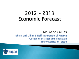 2008 – 2009 Economic Forecast