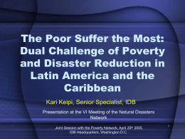 Poverty and Disasters