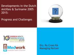 Caribbean Health Financing—Progress and Prospects in Dutch