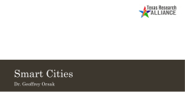 Smart Cities - Texas Research Alliance