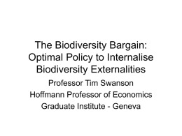 Biodiversity Bargaining Problem Presentation