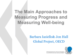 The Main Approaches to Measuring Progress and