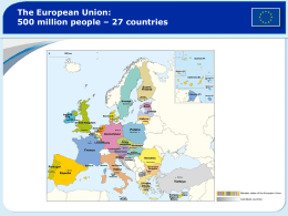 The EU - Erasmus intensive programme