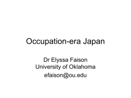 Post-Occupation Japan