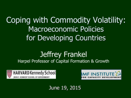 Coping with Commodity Volatility:Macroeconomic Policies for